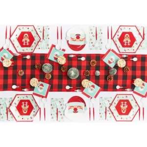 Sugar Plum Party 32-Piece Holly Jolly Assorted Disposable Paper Napkin