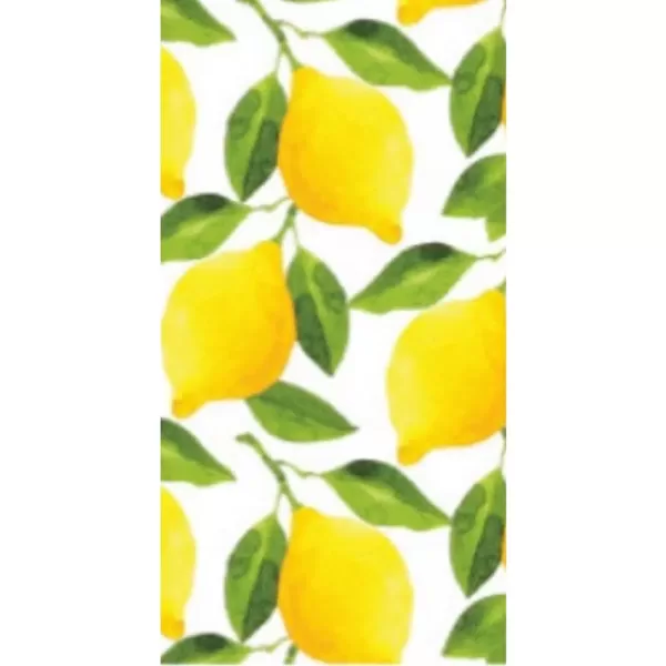 Sugar Plum Party 32-Piece Lemons Assorted Disposable Paper Napkin