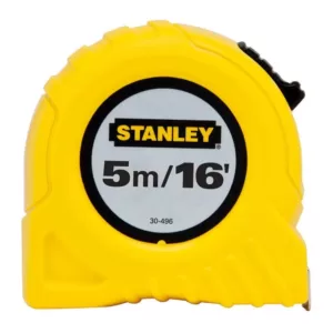 Stanley 5m/16 ft. x 3/4 in. Tape Measure (Metric/English Scale)