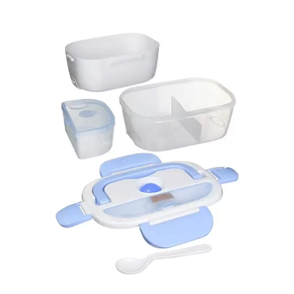 Tayama Electric Lunch Box in White Light Blue