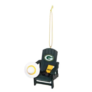 Team Sports America Green Bay Packers 3-1/2 in. NFL Adirondack Chair Christmas Ornament