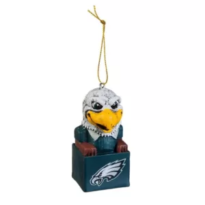 Team Sports America Philadelphia Eagles 1-1/2 in. NFL Mascot Tiki Totem Christmas Ornament
