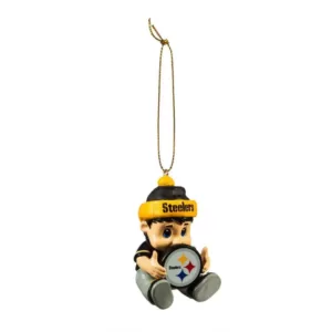 Team Sports America Pittsburgh Steelers 2 in. NFL New Lil Fan Christmas Ornament