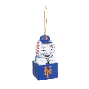 Team Sports America New York Mets 1-1/2 in. MLB Mascot Tiki Totem Christmas Ornament