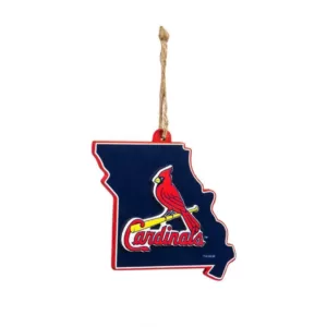 Team Sports America St Louis Cardinals 5 in. MLB Team State Christmas Ornament
