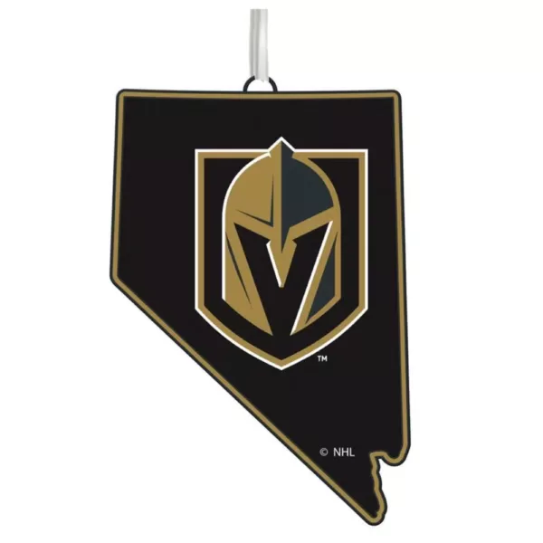 Team Sports America Las Vegas Golden Knights 5 in. NHL Team State Christmas Ornament