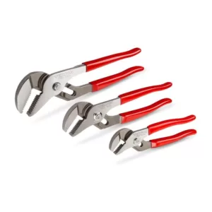 TEKTON 7, 10, 12-3/4 in. Groove Joint Pliers Set (3-Piece)