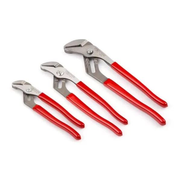 TEKTON 7, 10, 12-3/4 in. Groove Joint Pliers Set (3-Piece)