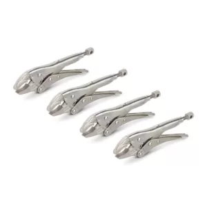 TEKTON 5 in. Curved Jaw Locking Pliers (4-Pack)