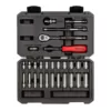 TEKTON 1/4 in. Drive 6-Point Socket and Ratchet Set (29-Piece)