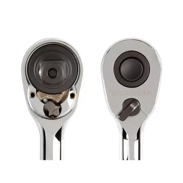 TEKTON 3/8 in. Drive x 4.5 in. Quick-Release Ratchet (90T)