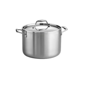 Tramontina Gourmet Tri-Ply Clad 8 qt. Stainless Steel Stock Pot with Lid