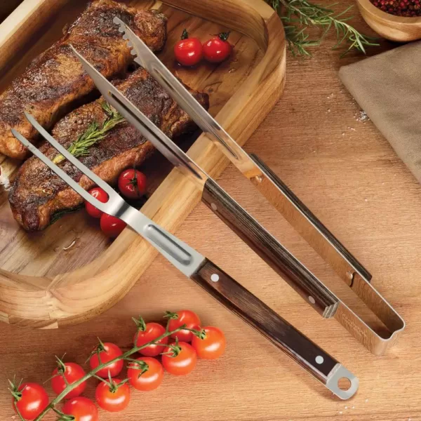 Tramontina Churrasco Stainless Steel Grill Tongs and Grill Fork