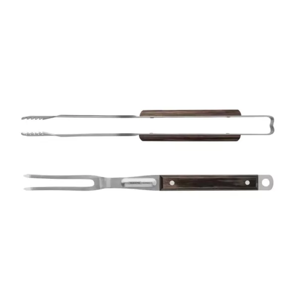 Tramontina Churrasco Stainless Steel Grill Tongs and Grill Fork