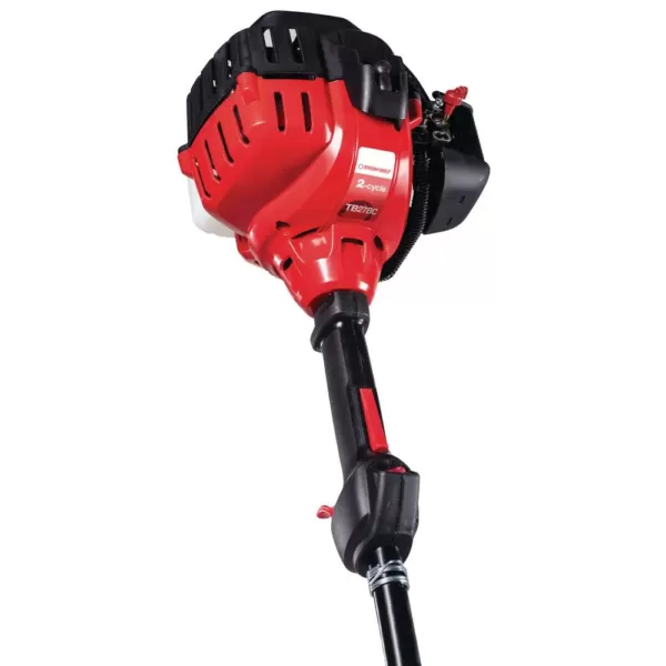 Troy-Bilt 27cc Gas 2-Cycle Straight Shaft Attachment Capable Gas Brushcutter with String Trimmer Head Included