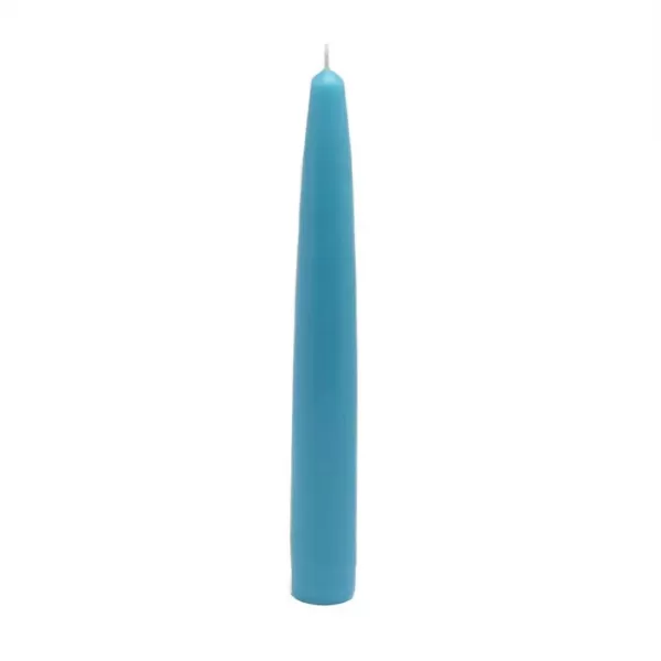 Zest Candle 6 in. Turquoise Taper Candles (Set of 12)