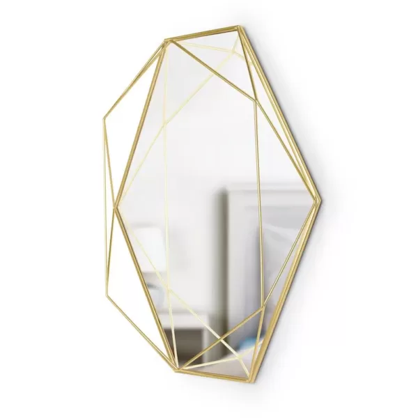 Umbra Prisma Mirror Clear Brass (22.38 in. H 17 in. W )