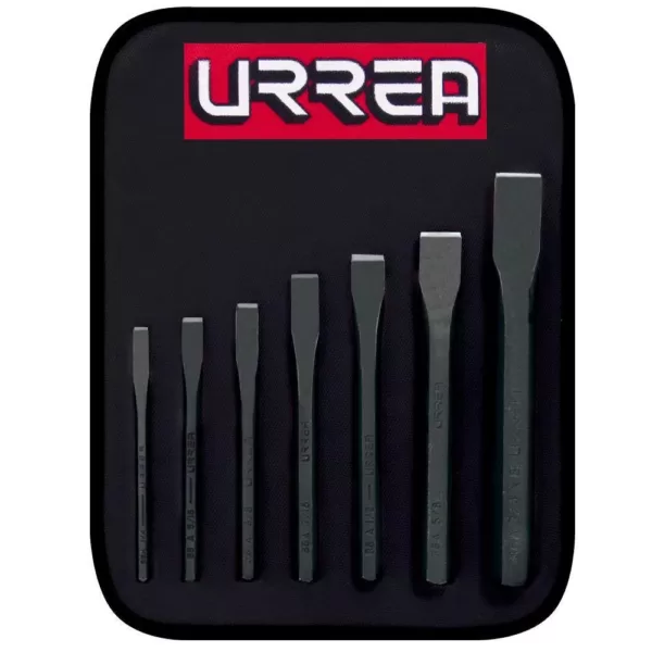 URREA 1/4 in. to 3/4 in. Chisel Set (7-Piece)
