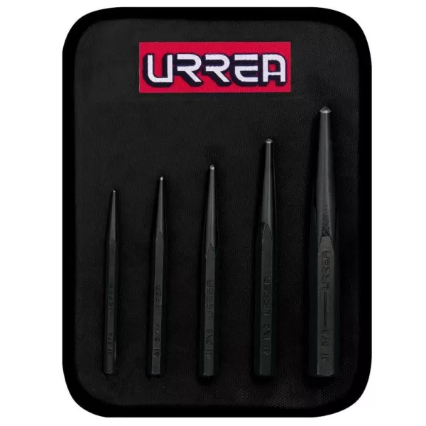 URREA 1/4 in. to 5/8 in. Prick Punch Set (5-Piece)