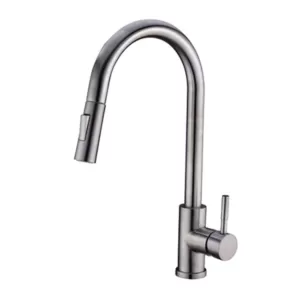 Vanity Art 7.87 in. Single-Handle Pull-Down Sprayer Kitchen Faucet in Chrome