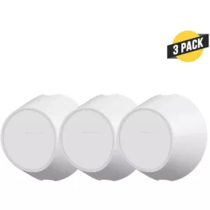 Wasserstein Arlo Ultra/Ultra 2 and Pro 3/Pro 4 Indoor Outdoor Magnetic Wall Mount, Extra Flexibility for Your Camera (3-Pack, White)