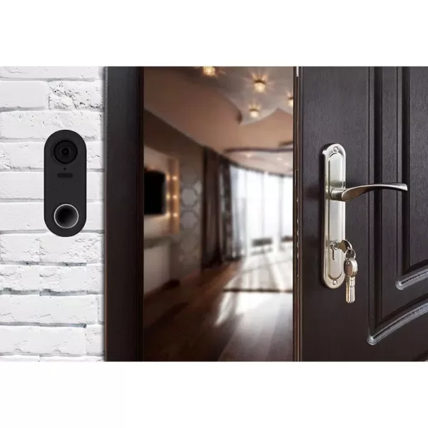 Wasserstein Black Protective Silicone Skin Compatible with Google Nest Hello Video Doorbell - Extra-Layer of Protection