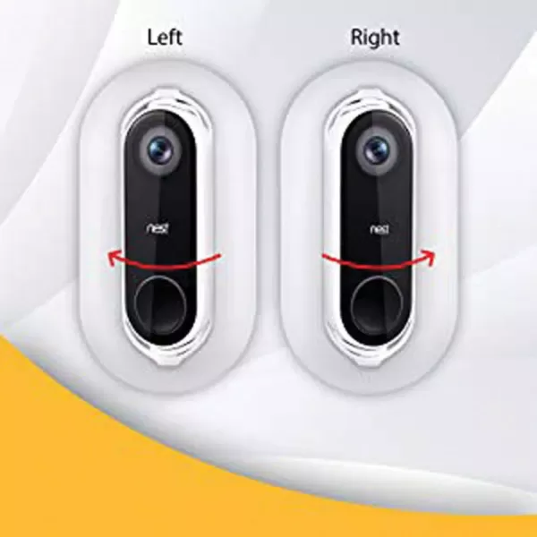 Wasserstein Weather and UV-Resistant Wall Plate and Adjustable-Angle Wall-Mount Bundle for Nest Hello Video Doorbell