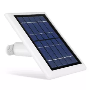 Wasserstein Solar Panel Compatible with Arlo Pro and Arlo Pro 2 - Power Your Arlo Surveillance Camera Continuously (White)