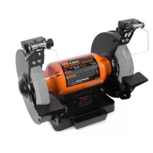 WEN 4.8 Amp 8 in. Bench Grinder with LED Work Lights and Quenching Tray