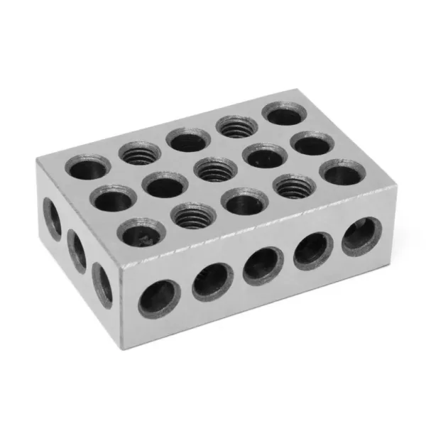 WEN 3 in. x 2 in. x 1 in. Steel-Hardened Precision 1-2-3-Gauge Blocks (2-Pack)