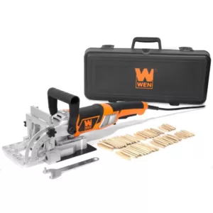 WEN 8.5 Amp Plate and Biscuit Joiner with Case and Biscuits