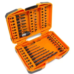 WEN 1/4 in. Hex Shank Impact-Rated Quick-Release Screwdriver and Drill Bit Set (40-Piece)