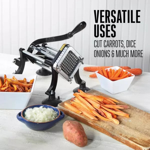 Weston Professional Stainless Steel Cutting Blade French Fry Cutter and Vegetable Dicer