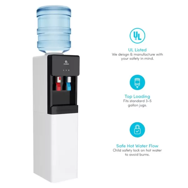 Avalon Top Loading, Hot and Cold, Water Cooler Dispenser