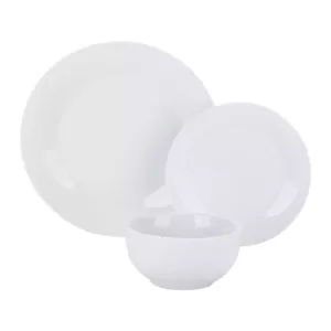 Boyel Living 18- Piece Modern White Porcelain Dinnerware Sets (Service for Set for 6)