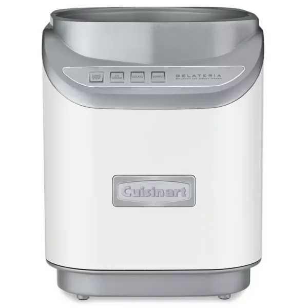 Cuisinart Cool Creations 2 Qt. White Electric Ice Cream Maker with Recipe Booklet