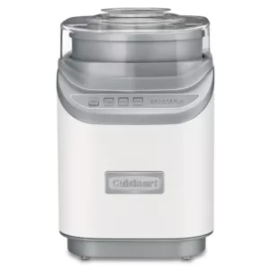 Cuisinart Cool Creations 2 qt. White Electric Ice Cream Maker with Recipe Booklet