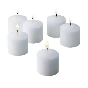 Light In The Dark 10 Hour White Jasmine Scented Votive Candles (Set of 12)