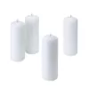 Light In The Dark 2 in. Wide x 6 in. Tall Unscented White Pillar Candle (Set of 4)