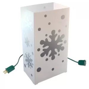 LUMABASE Snowflake Electric Luminaria Kit (Set of 10)