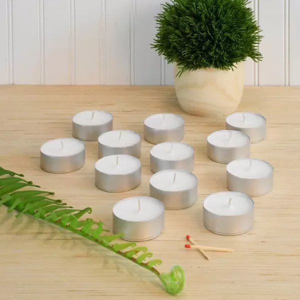 LUMABASE Mega Tea Light Candles (12-Count)