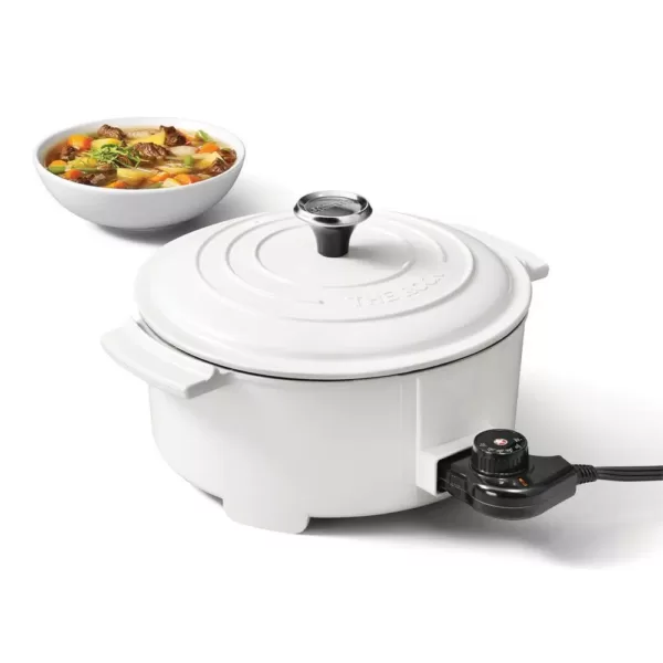 Starfrit THE ROCK 3.2 Qt. White Electric Casserole Slow Cooker