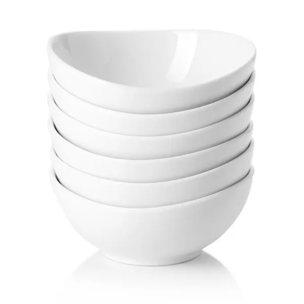Sweese 4 oz. White Porcelain Mini Bowls (Set of 6)