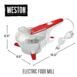 Weston 7-Cup 2-Speed White Food Processor Mill