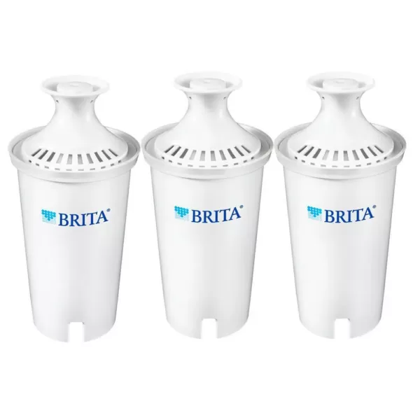 Brita Replacement Water Filter Cartridge for Water Pitcher and Dispensers (3-Pack), BPA Free