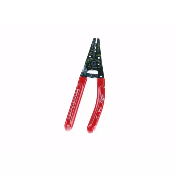 Wiha 7 in. Classic Grip Stripping-Cutting Pliers with Return Spring