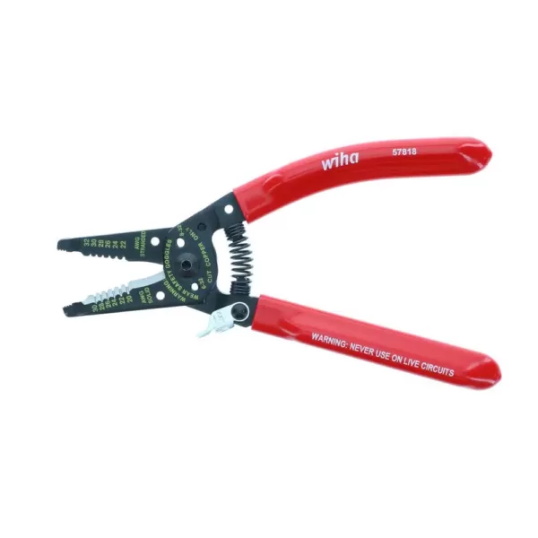 Wiha 7 in. Classic Grip Stripping-Cutting Pliers with Return Spring