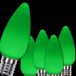 Wintergreen Lighting OptiCore C9 LED Green Smooth/Opaque Christmas Light Bulbs (25-Pack)
