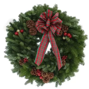 Worcester Wreath 20 in. Balsam Fir Highland Fresh Wreath : Multiple Ship Weeks Available