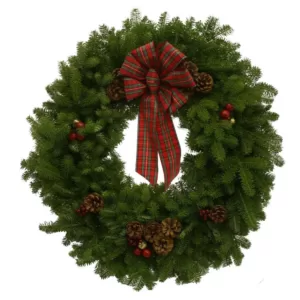 Worcester Wreath 30 in. Balsam Fir Highland Fresh Wreath : Multiple Ship Weeks Available